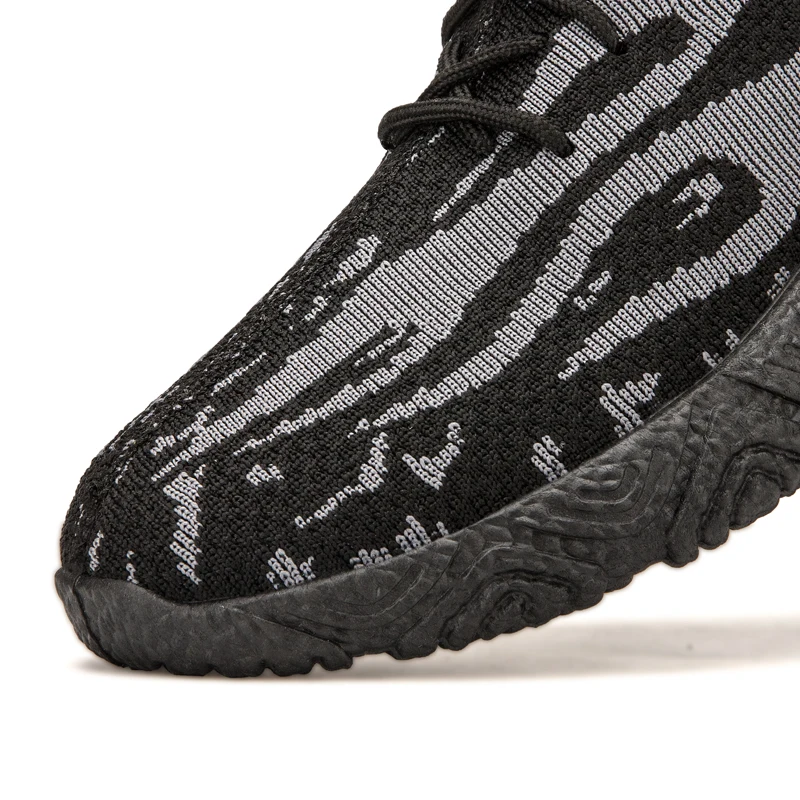 

SONECHOKI Sneakers Men Mesh Breathable Walking Shoes Light Weight Causal Sport Running Outdoor Vein Trainer Flying Woven