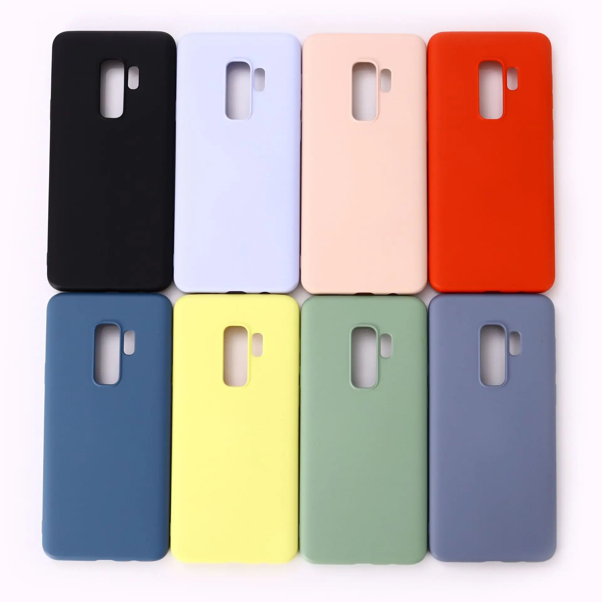 100 шт. для samsung A10 20 30 40 50 60 70 силиконовый чехол A20E жидкий силикон мягкий чехол M10 20 корпус для мобильного телефона, все включено M30