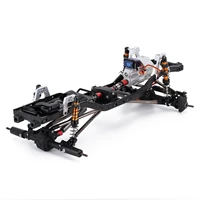 metal 313mm wheelbase chassis frame with prefixal single 2 speed transmission for 110 rc crawler car axial scx10 90046