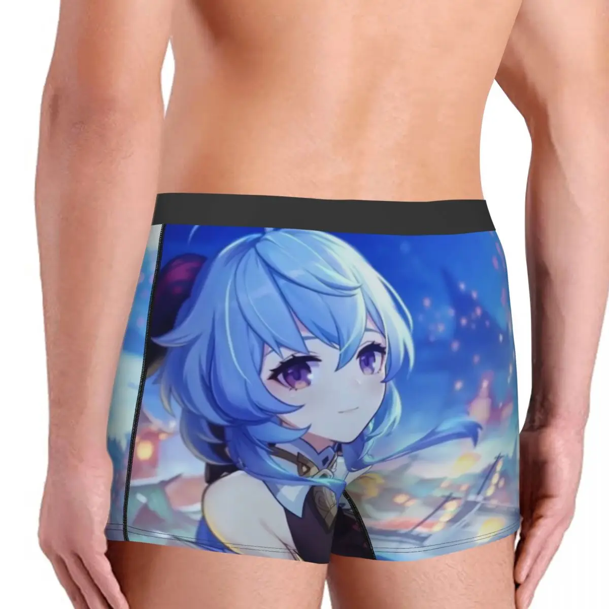 Ganyu Genshin ударные игровые трусы дышащие мужское нижнее белье сексуальные шорты