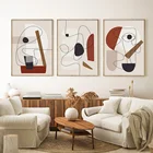 Абстрактная Геометрическая линия, богемные постеры, Картина на холсте, Настенная картина для гостиной, Современное украшение интерьера дома, без рамки