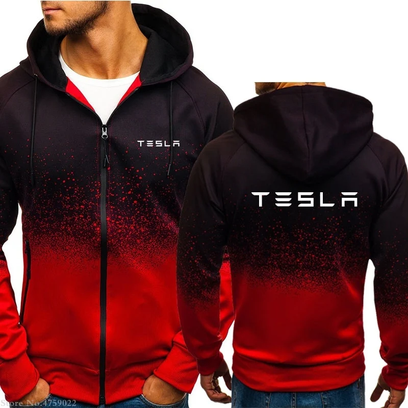 

Tesla men's casual Hoodie three color fashion Hoodie men's Hoodie