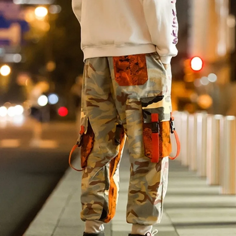 

Harajuku Hip Hop Loose Camouflage Harem Pants Men Plus Size M-5XL Vintage Cargo Trousers Male Casual Joggers Pants Streetwear