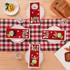 4 шт., рождественские вилки для ножей