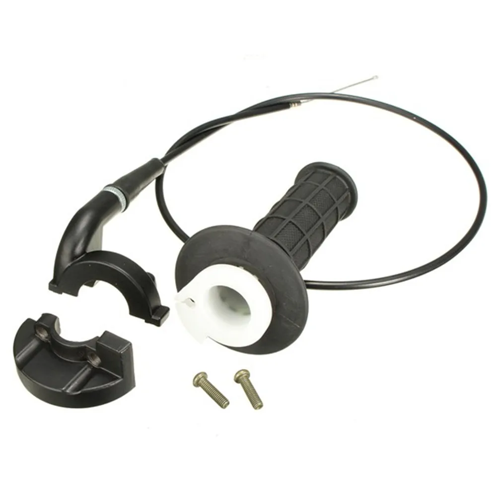 

1pair Motorcycle Throttle Handle Bar Grip Cable Racing Motorbike Accessories F-Best