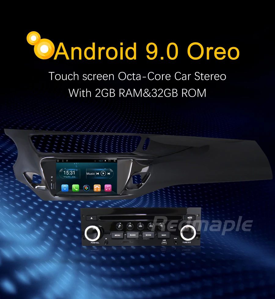 Android 9,0 автомобильный Радио DVD мультимедийный плеер для Citroen C3 DS3 2010- gps стерео видео wifi Bluetooth навигация головное устройство