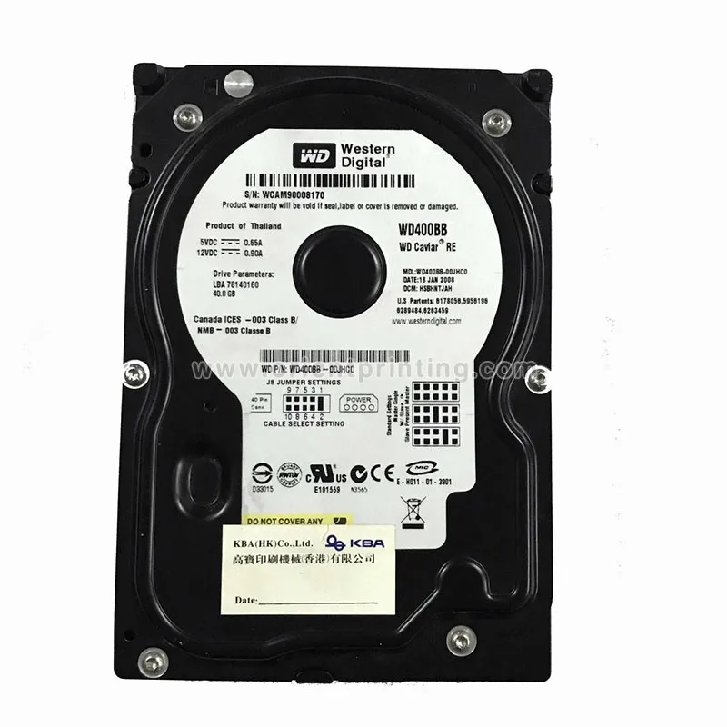 

Western Digital WD400BB-00jhc0 LBA 78140160 40 Kba