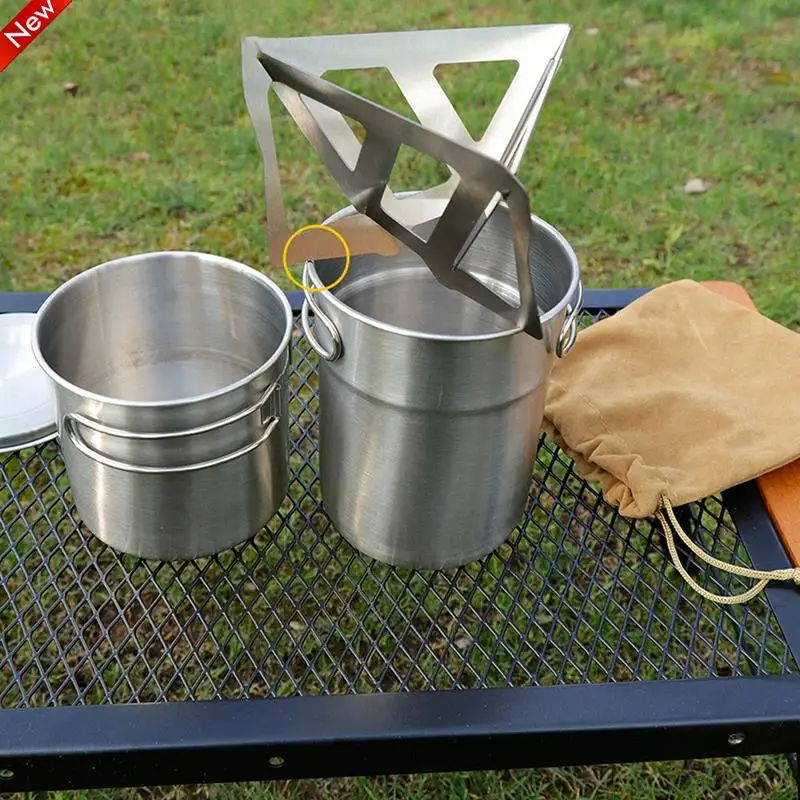 

2021 Folding Portable Coffee Drip Rack Foldable Coffee Dripper Stainless Steel Coffee Filter Outdoor Camping
