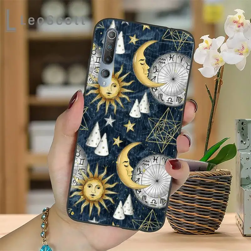 

Funny Sun Moon Phone Case For Xiaomi mi Redmi note 7 8t 9 9t 9s 8 10 10t 11 pro lite K20 max 3
