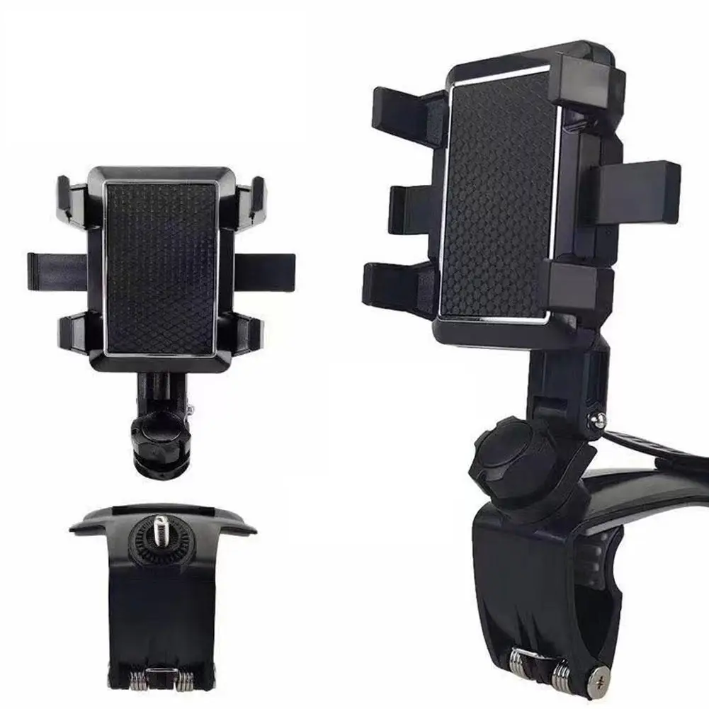 1200 degree dashboard car phone stands universal rotatable mobile phone holder in car rearview mirror gps navigation bracket free global shipping