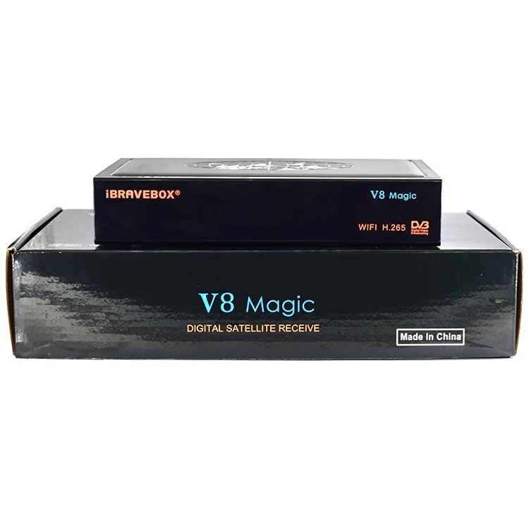 Приемник iBRAVEBOX V8 Magic для спутникового телевидения DVB-S2/S 1080P HD H.265 встроенный WIFI