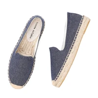 2020 casual rushed slip on espadrilles 2021 sale real zapatillas mujer sapatos ladies denim shoes sneakers cartoon linen girl