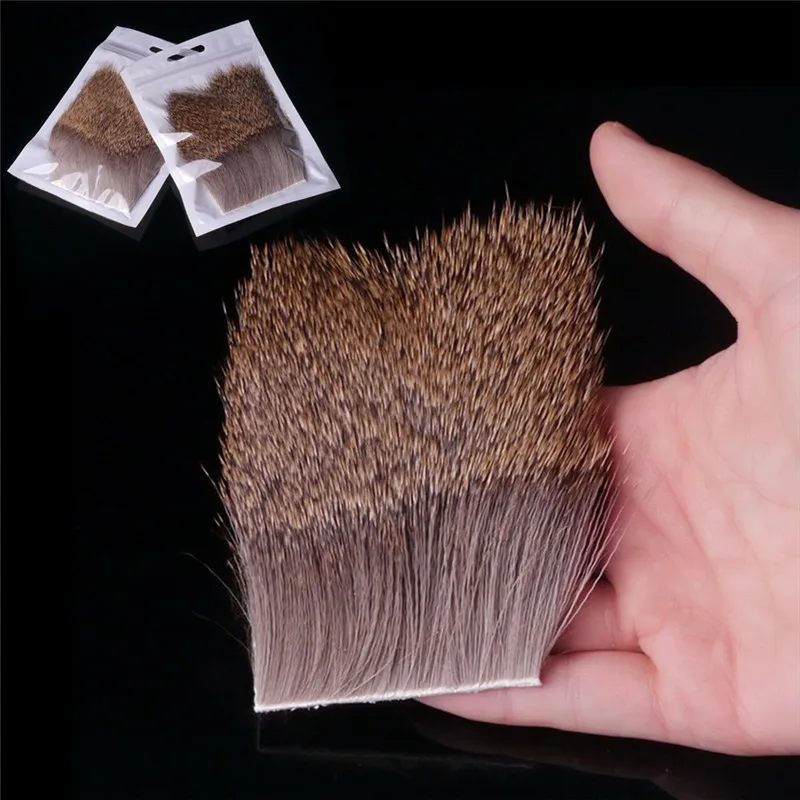 1X Fly Tying Deer Body Hairs Patch Bigger Size 7cm*7cm Elk Hair Caddis Dun Dry Flies Spinner Materials | Спорт и развлечения