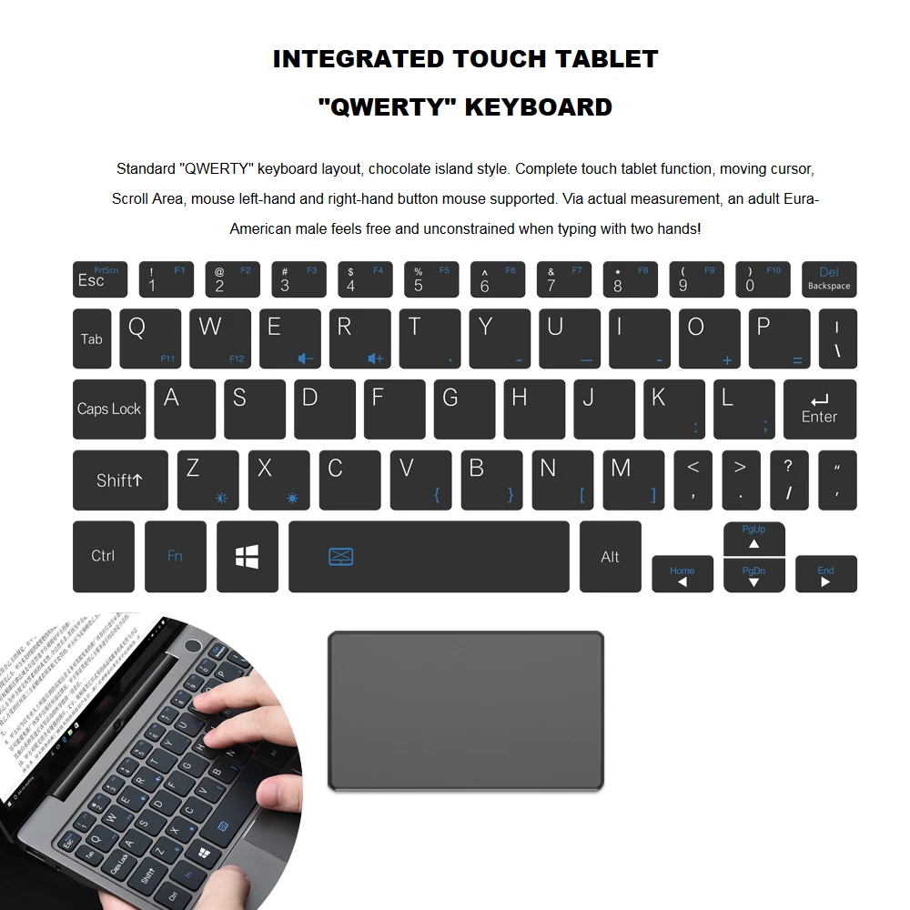 GPD P2 MAX 8.9 Inches Mini Laptop Tablet PC Windows 10 Intel Celeron 3965Y Notebook 8GB 256GB 2.4G&5G WiFi BT 4.2 Touch Control