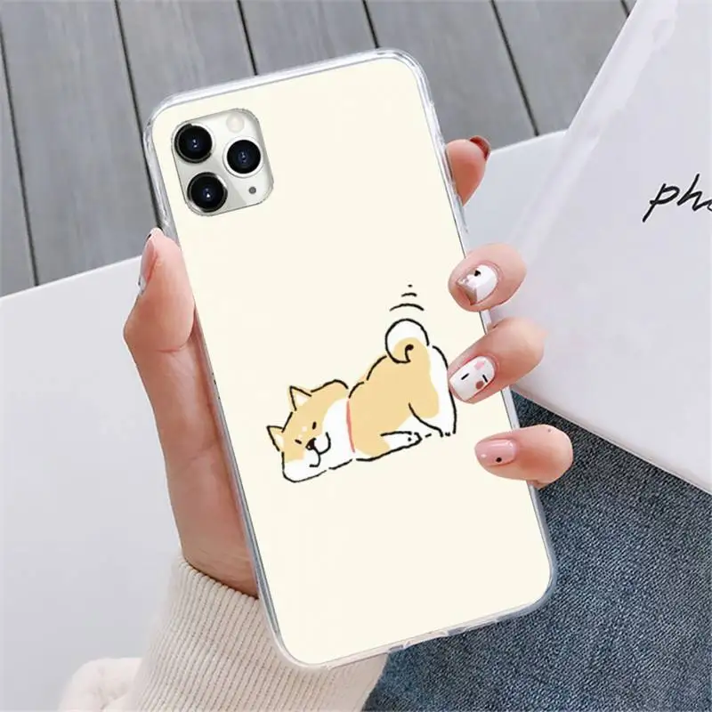 

Dog Shiba Inu color Phone Case For iphone 12 5 5s 5c se 6 6s 7 8 plus x xs xr 11 pro max mini