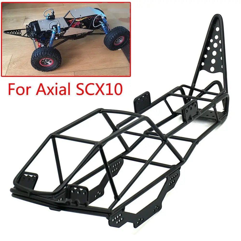 Масштаб Xtra Speed V стальной корпус в рулоне черного корпуса для осевого SCX10 1/10 RC Rock Car