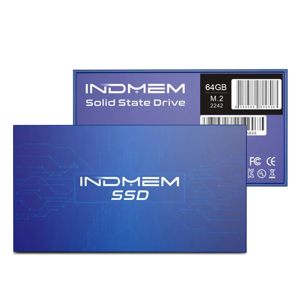 Внутренний твердотельный накопитель INDMEM M.2 2242 SSD 256 ГБ/128 ГБ/64 Гб MLC M2 Sata HD 120 ГБ 240