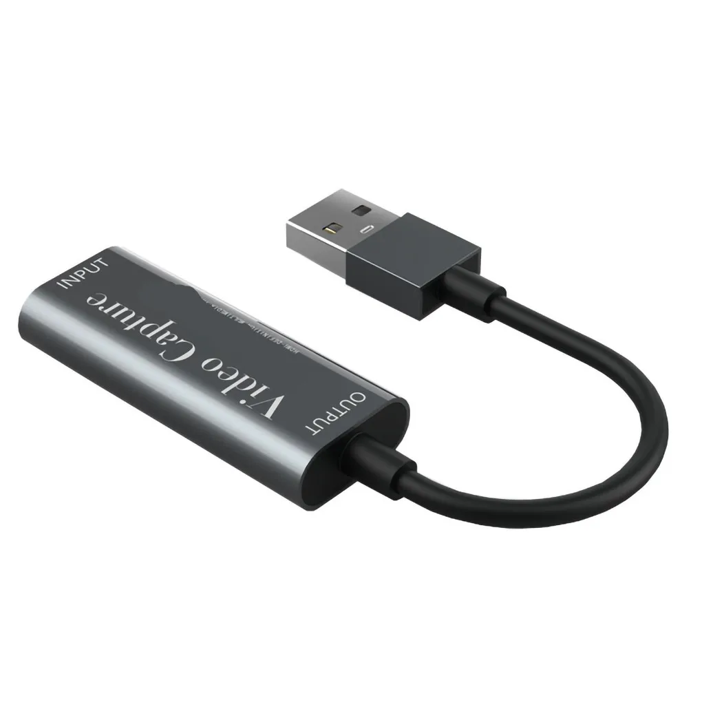 

Portable USB 2.0 Audio Video Capture Card -compatible to USB 2.0 1080P Mini Capture Card For Live Broadcasts Video Recording