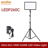 godox ledp260c ultra thin 30w 3300 5600k led video light panel lamp for digital dslr camera studio photography