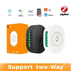 Умный выключатель Tuya Zigbee, хаб с двухсторонним управлением, работает с приложением Smart life, Alexa, Google home