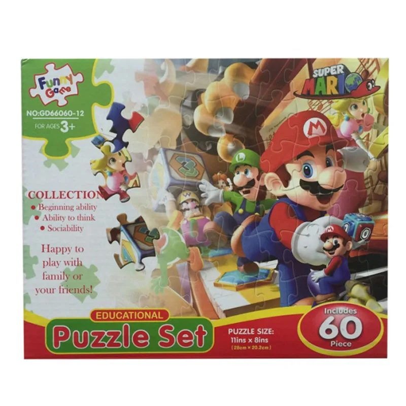 Игра Супер Марио обучающая игра пазл Забавные Развлечения для всей семьи детские
