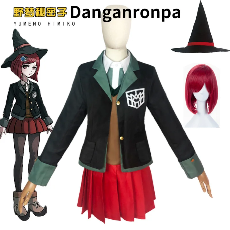 

Костюм для косплея химико юмено из «Danganronpa V3», школьная форма для девочек, женский наряд, костюм с юбвечерние для Хэллоуина, куртка + рубашка +...