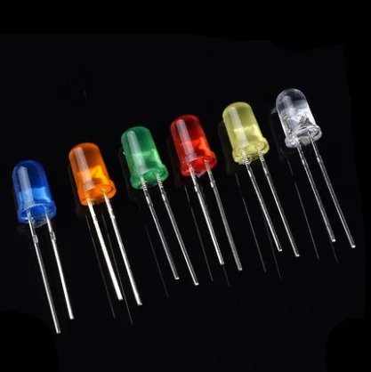 F5 красный синий желтый зеленый изумрудный белый высокая яркость светодиодный 5