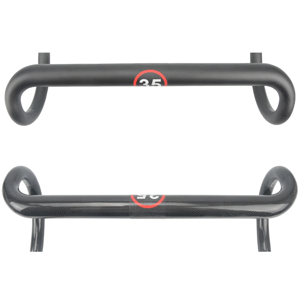 Дешево Полностью углеродное волокно дорожный велосипед Интегрированный руль с 35 мм стволом углеродный 35 дорожный руль велосипедные запчасти вело...