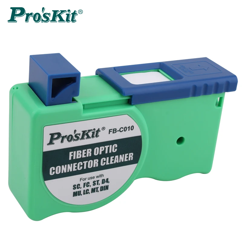 

Pro'sKit FB-C010 Fiber Optic Connector Cleaner Fiber Cassette Cleaner For SC FC ST MU LC D4 DIN Optical Fiber Joint Clean Tools