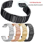 Прочный браслет из нержавеющей стали, быстросменный ремешок, удобный для ношения, регулируемая длина, подходит для Garmin FENIX 6S Pro