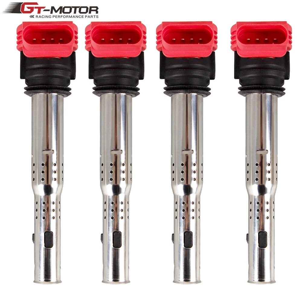 4 шт. катушка зажигания для VW Jetta Golf Passat Tiguan CC Audi A3/4/5/6/7/8 TT Q3/5 R8 OEM NO. 06E905115 ABCDE