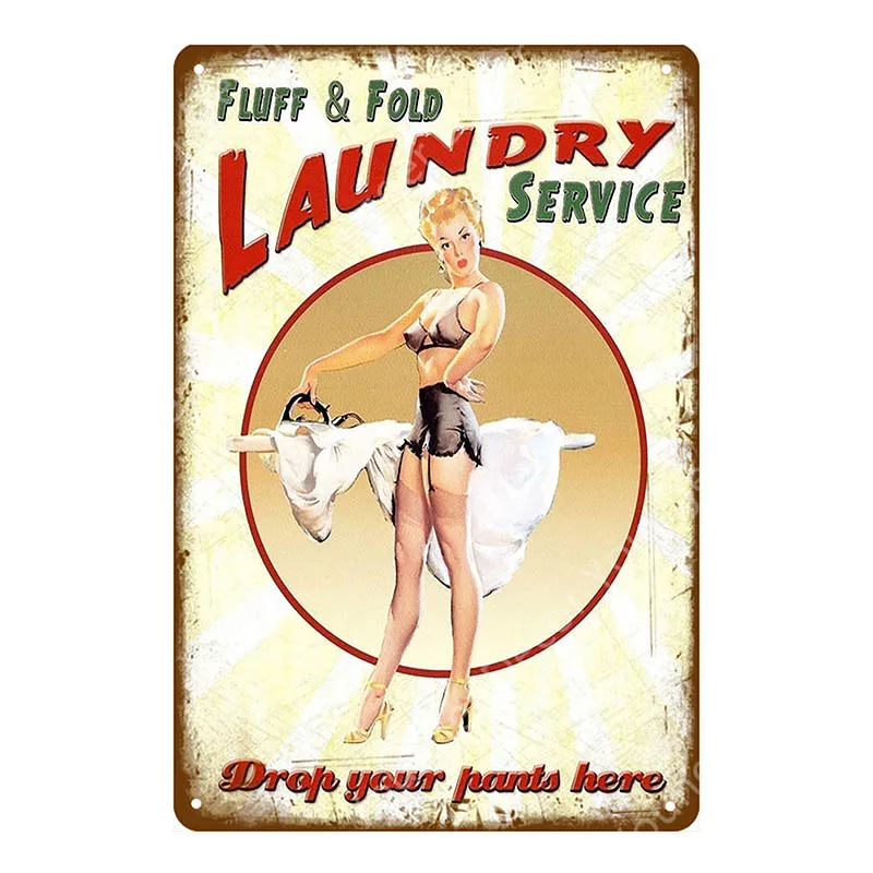 YD6445EI Laundry Cleaning Metal Signs Kitchen Herb Garden Poster Wall Plaque Vintage Painting Plate For Shop Home Bath Room Decor YI-100 - Цвет: YD6445EI