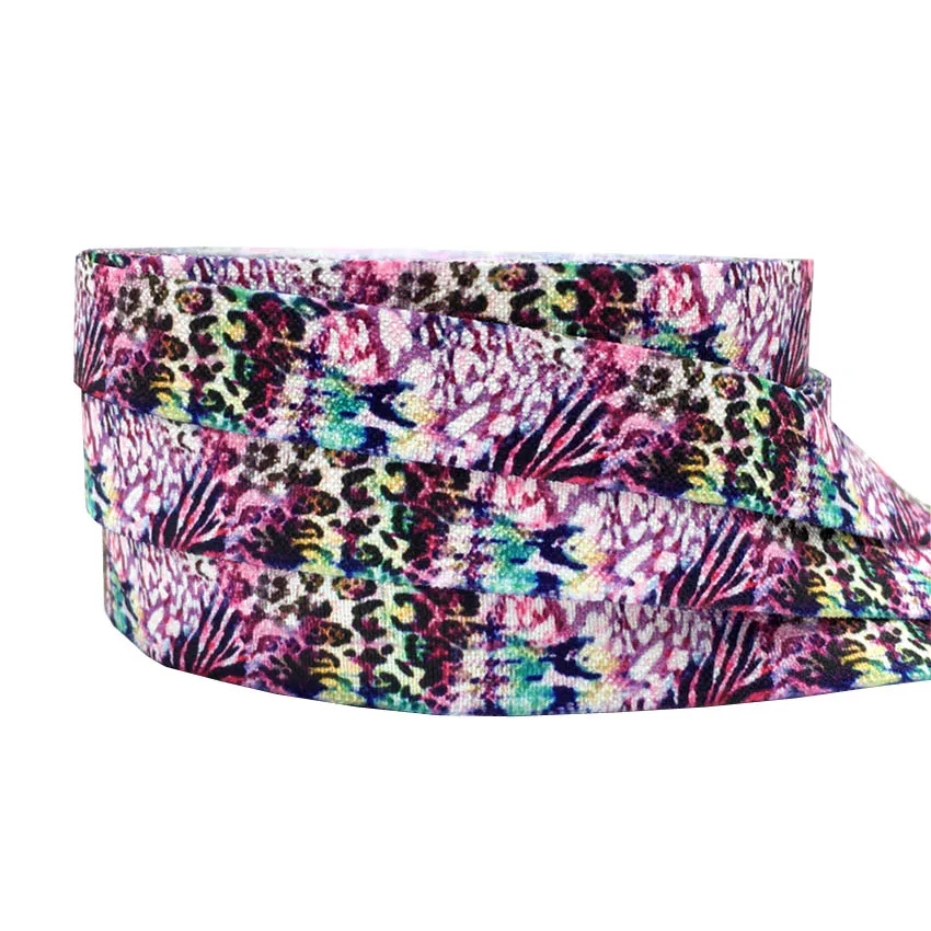 Красочные складная обувь c леопардовым принтом Эластичная повязка для головы с