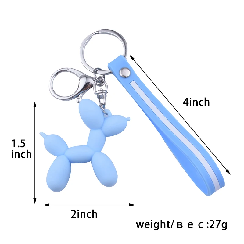 Новинка модный брелок для ключей с изображением милого воздушного шара собаки