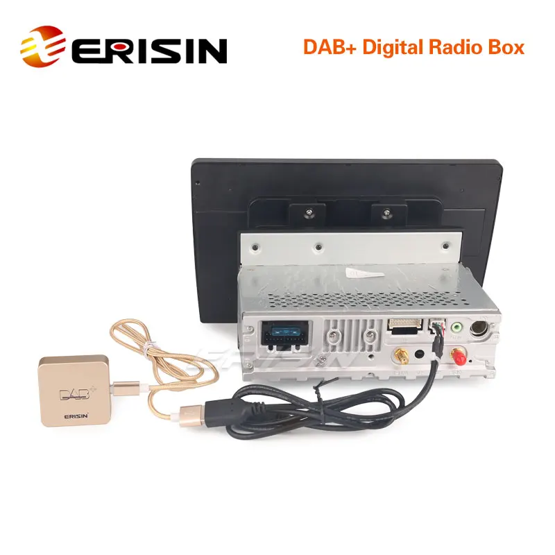 Erisin ES364 цифровое радио DAB + коробка антенна с усилением для Android 7 1/8 1/9 0/10 0