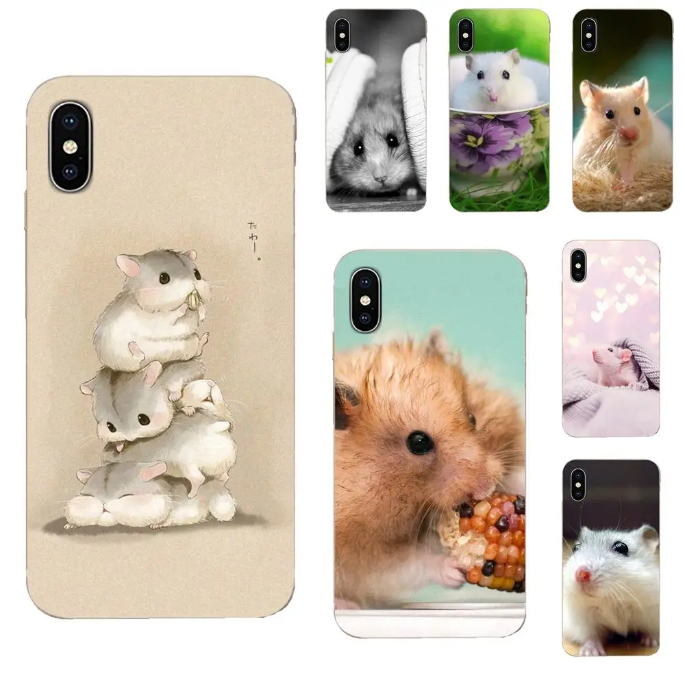 Милый животный хомяк Мягкий ТПУ индивидуальный дизайн для Apple iPhone 11 Pro X XS Max XR 4 4S 5 5C