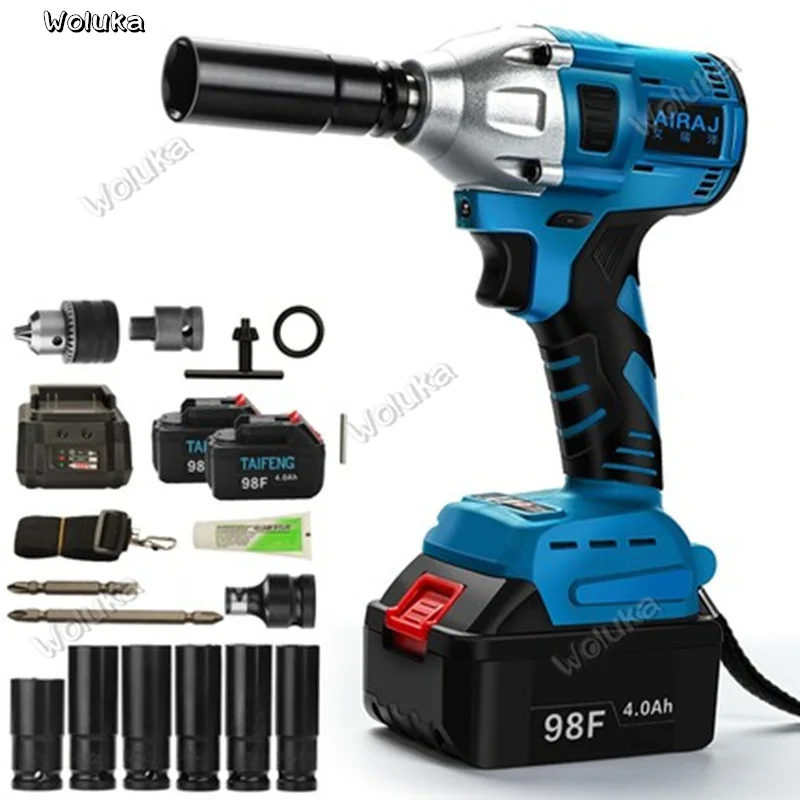 Безщеточный электрический гаечный ключ с зарядкой литиевого аккумулятора