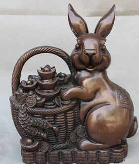 Бесплатная доставка &lt&lt&lt&lt 11 &quotСчастливая китайская статуя из чистой бронзы с