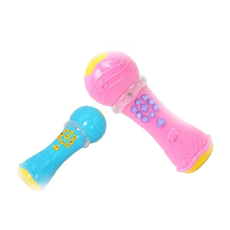 1 шт. Электрический музыкальный светильник микрофоны караоке пение обучающая