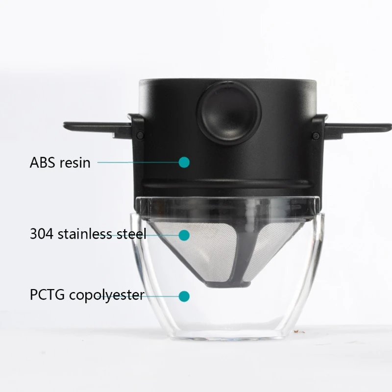 

Портативный складной фильтр для кофе, многоразовый держатель для кофе, воронка, подставка для корзин
