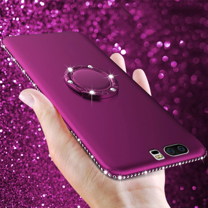 Силиконовый чехол для Huawei Honor 9 8 Pro V9 V10 7C 7A 5A 6A 5X 6X 7X 8X Max 9x Магнитный с кольцом на