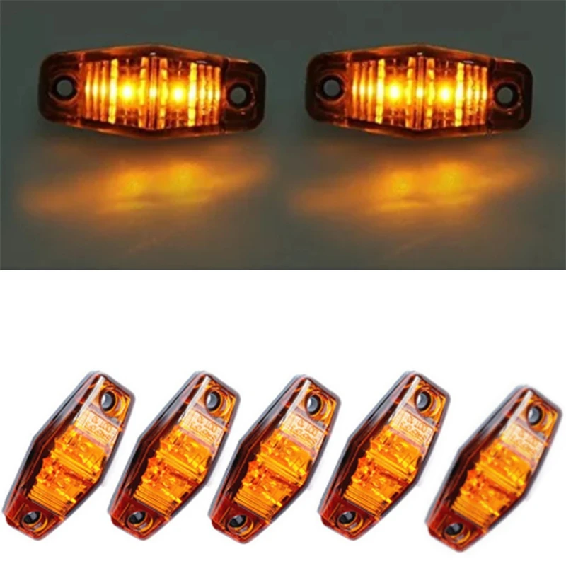 

LED Trailer Marker Lights Waterproof LightsRectangular Universal Side Marker Lights for Trucks RVs SUV Boat Etc 10