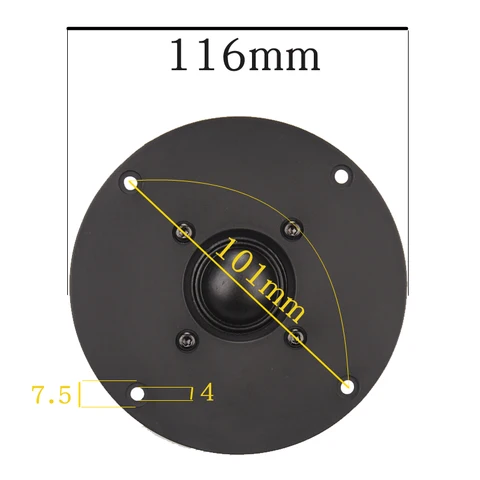 HIFIDIY LIVE 4 ~ 4,5 дюйма твитер Динамик блок черный Шелковый Мембрана 4/8OHM 30 Вт ATreble громкий Динамик B1S-95/100/103/104/108/110/116 мм