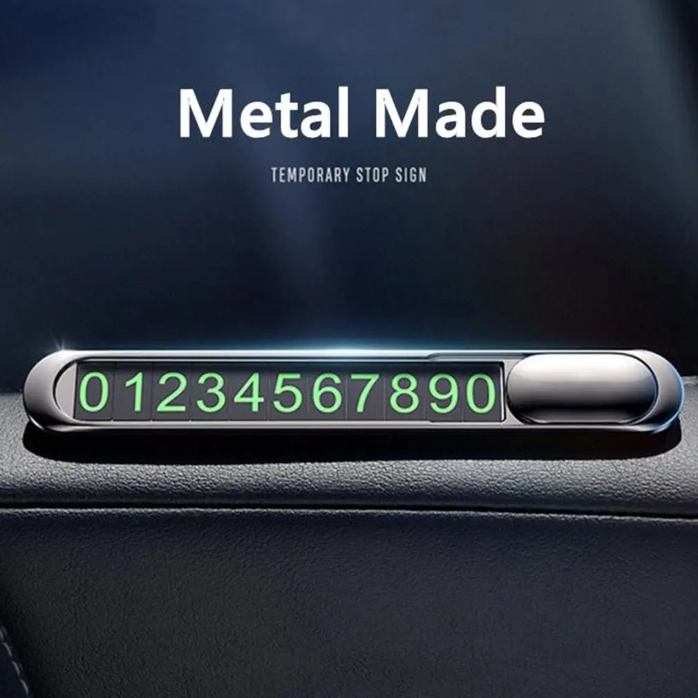 

Карта автомобильной временной парковки Автомобильная наклейка из металлического сплава, автомобильный номерной знак, автомобильная парко...