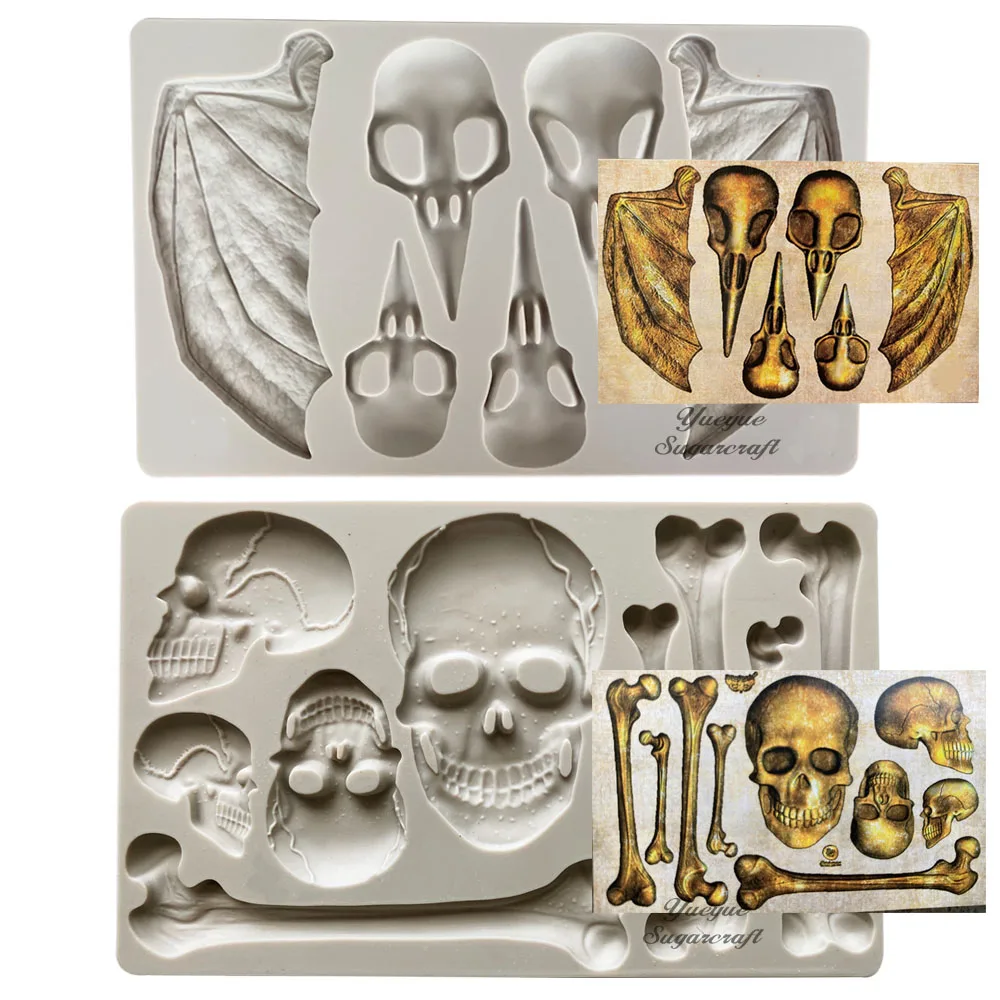 

Halloween molds Silicone cake mold fondant molds cake decorating tools soap mold polymer clay molds resin mould