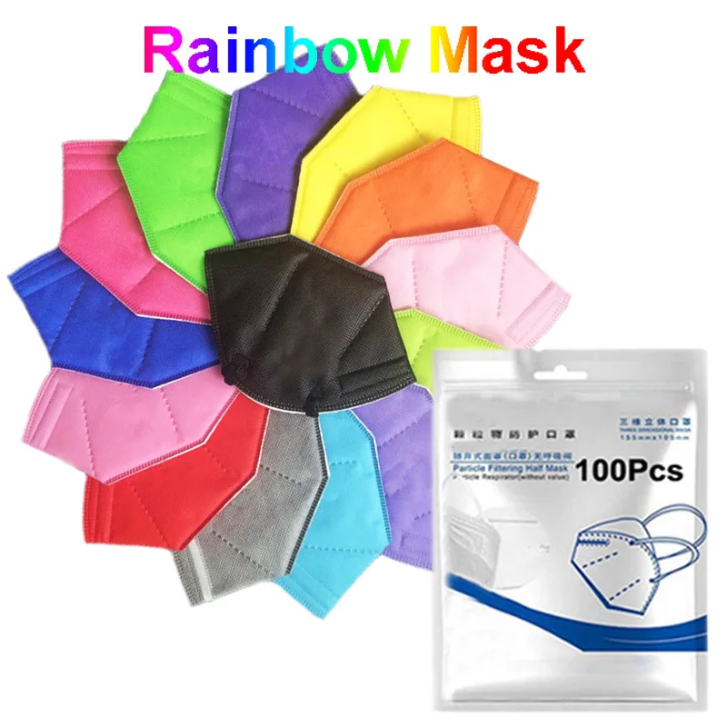 

Colored Anti-dust Face Mask Covers Black Purple Cover Pink Blue Orange Disposable Guards Anti-pollution Cubre Bocas