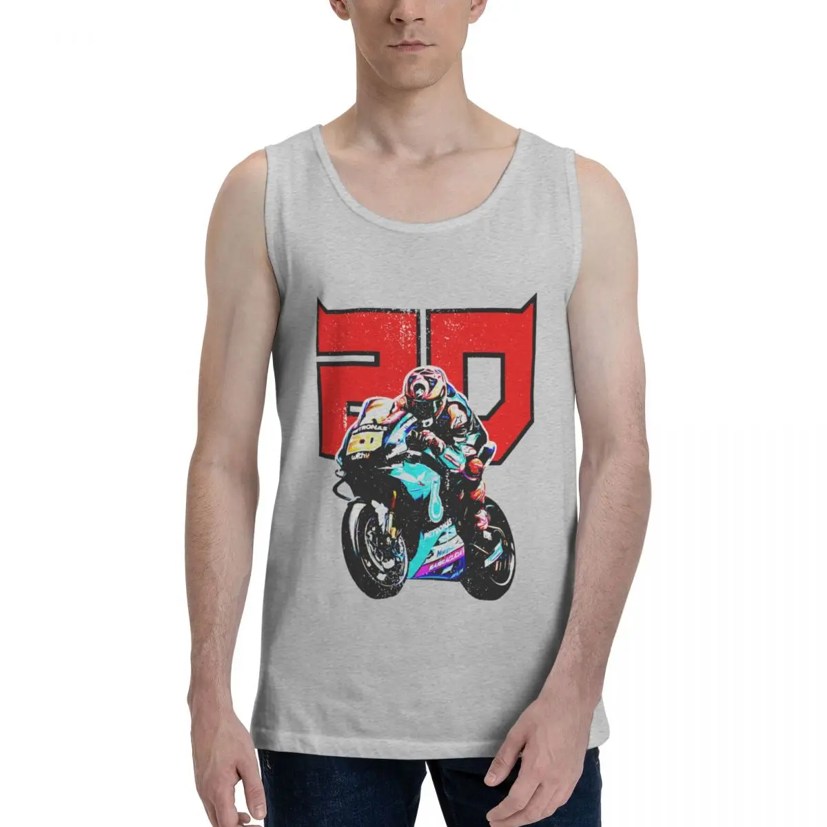 

Майка мужская с надписью Twenty Racer Essential Humor Graphic R357, тенниска без рукавов, крутая майка с графическим принтом