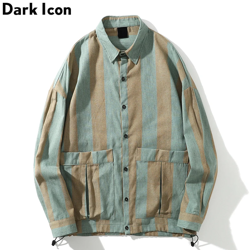 Темная икона повседневные мужские рубашки с большим карманом платье 2019 модная