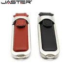 Флеш-накопитель JASTER, 481632Флеш-диск USB 2,0 дюйма, коричневый, кожа
