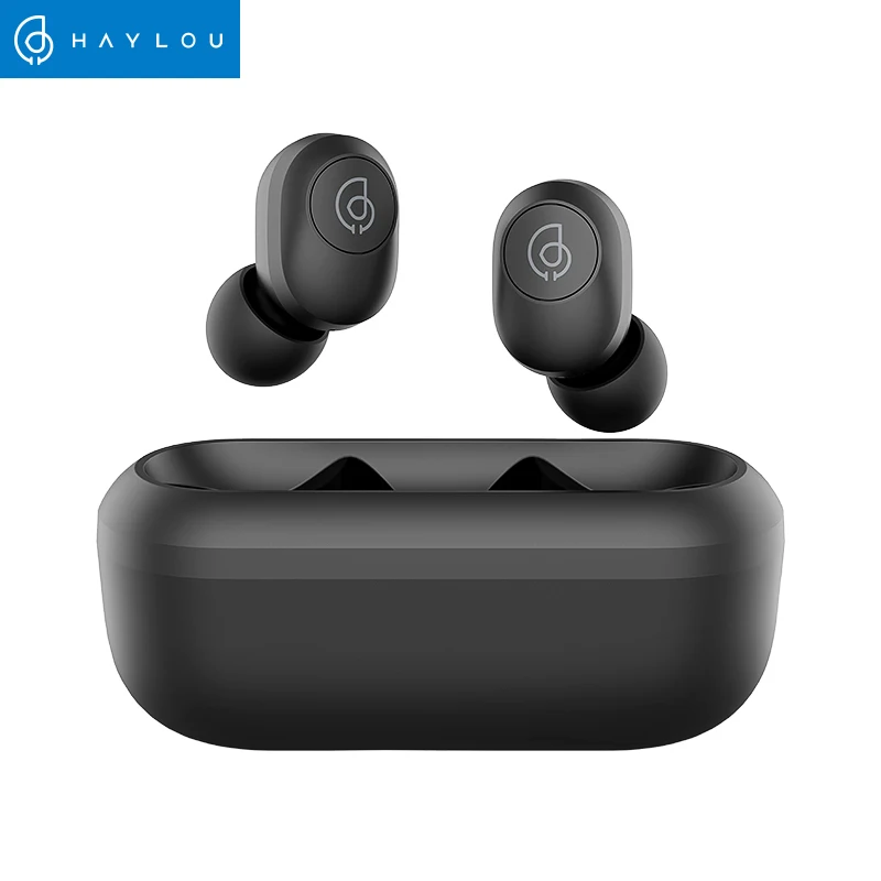 Haylou GT2 черные мини TWS беспроводные наушники HD стерео Bluetooth 5 0 Wih скрытый зарядный